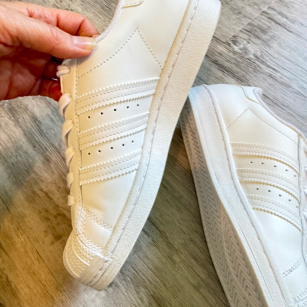 NWT Adidas Superstar White Leather Sneakers